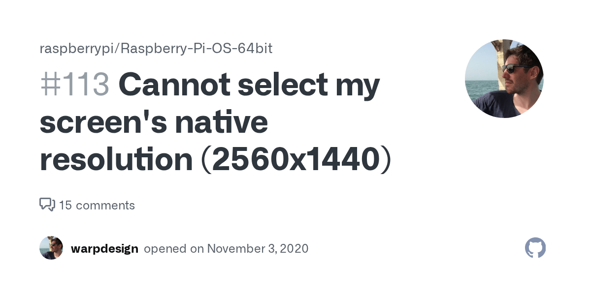 Cannot select my screen's native resolution (2560x1440) · Issue 113