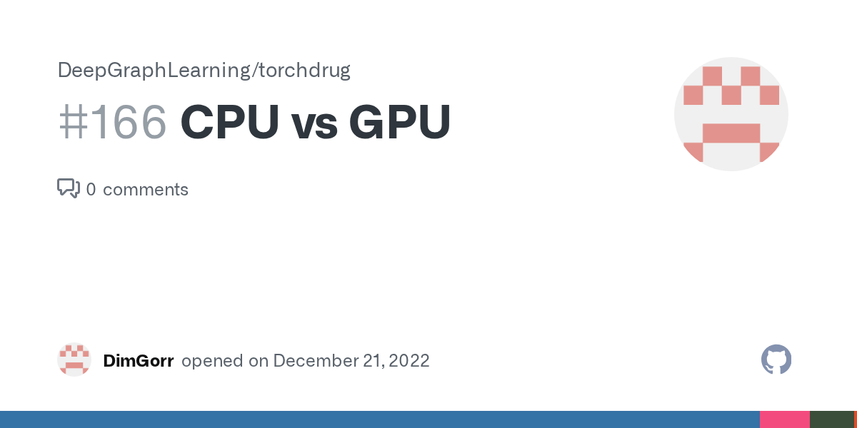 CPU vs GPU · Issue 166 · DeepGraphLearning/torchdrug · GitHub