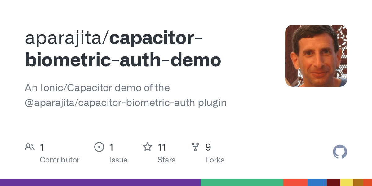 GitHub aparajita/capacitorbiometricauthdemo An Ionic/Capacitor demo of the aparajita