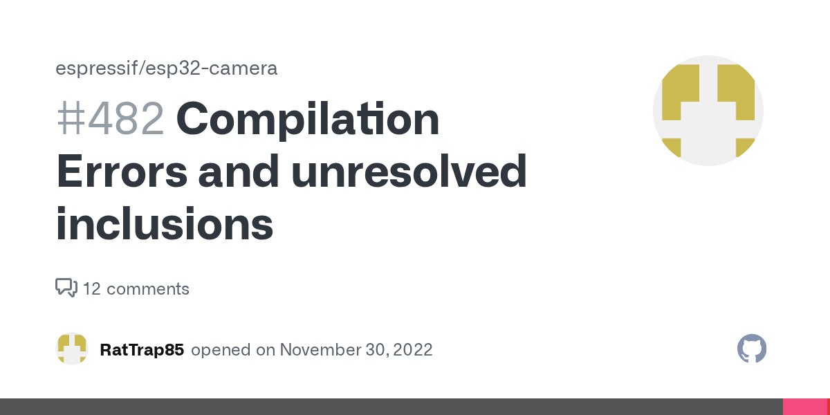 Compilation Errors and unresolved inclusions · Issue 482 · espressif