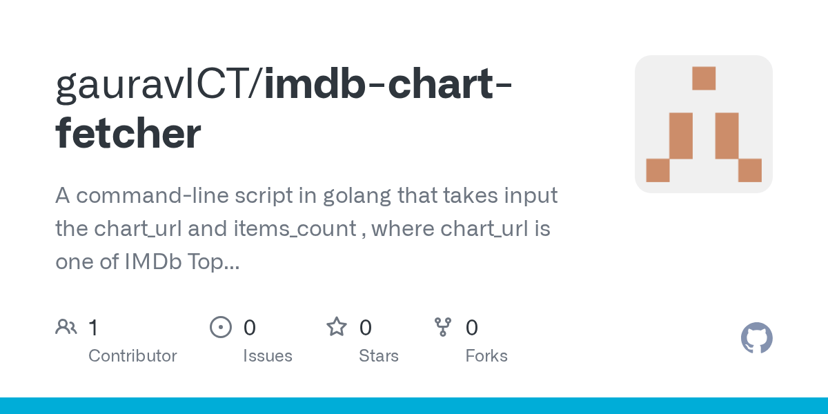 GitHub gauravICT/imdbchartfetcher A commandline script in golang