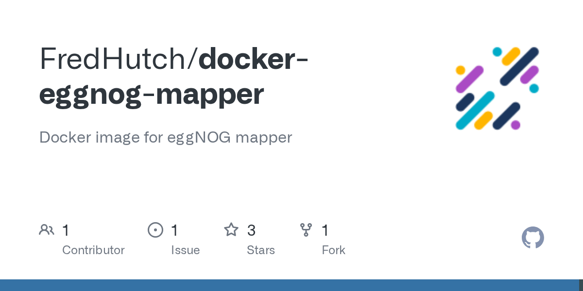 GitHub FredHutch/dockereggnogmapper Docker image for eggNOG mapper