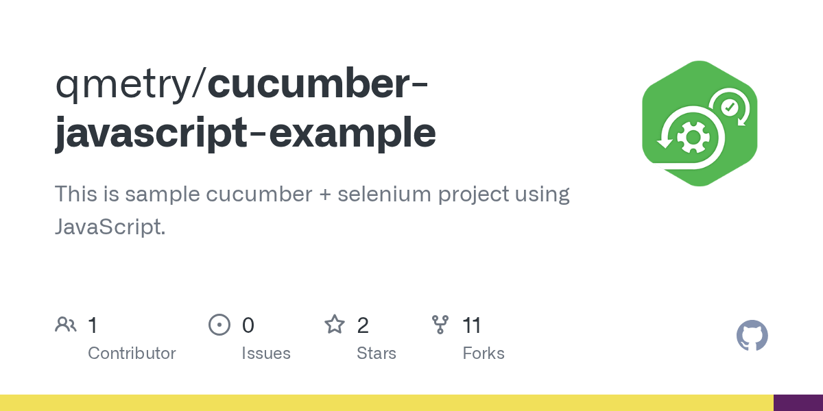 GitHub qmetry/cucumberjavascriptexample This is sample cucumber