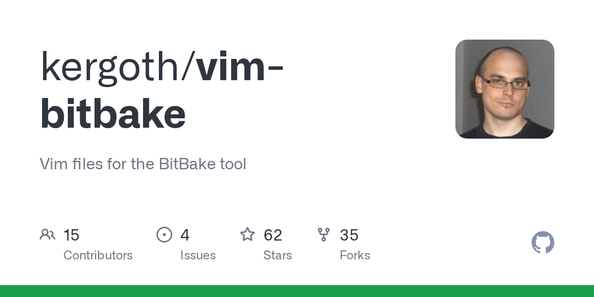 GitHub kergoth/vimbitbake Vim files for the BitBake tool
