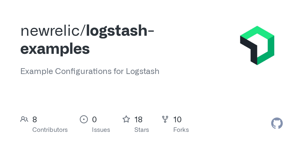 GitHub newrelic/logstashexamples Example Configurations for Logstash
