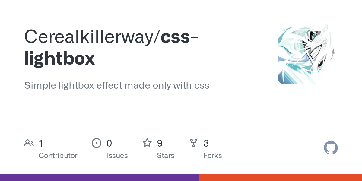 GitHub Cerealkillerway/csslightbox Simple lightbox effect made only