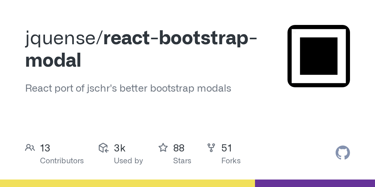 GitHub jquense/reactbootstrapmodal React port of jschr's better bootstrap modals