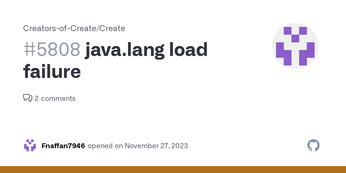 java.lang load failure · Issue 5808 · CreatorsofCreate/Create · GitHub