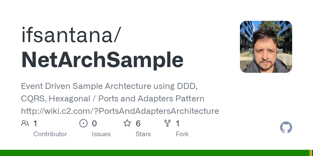 GitHub Event Driven Sample Archtecture using