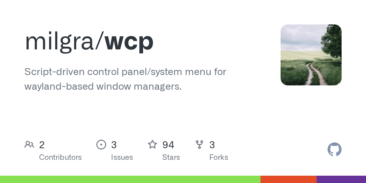 GitHub milgra/wcp Scriptdriven control panel/system menu for