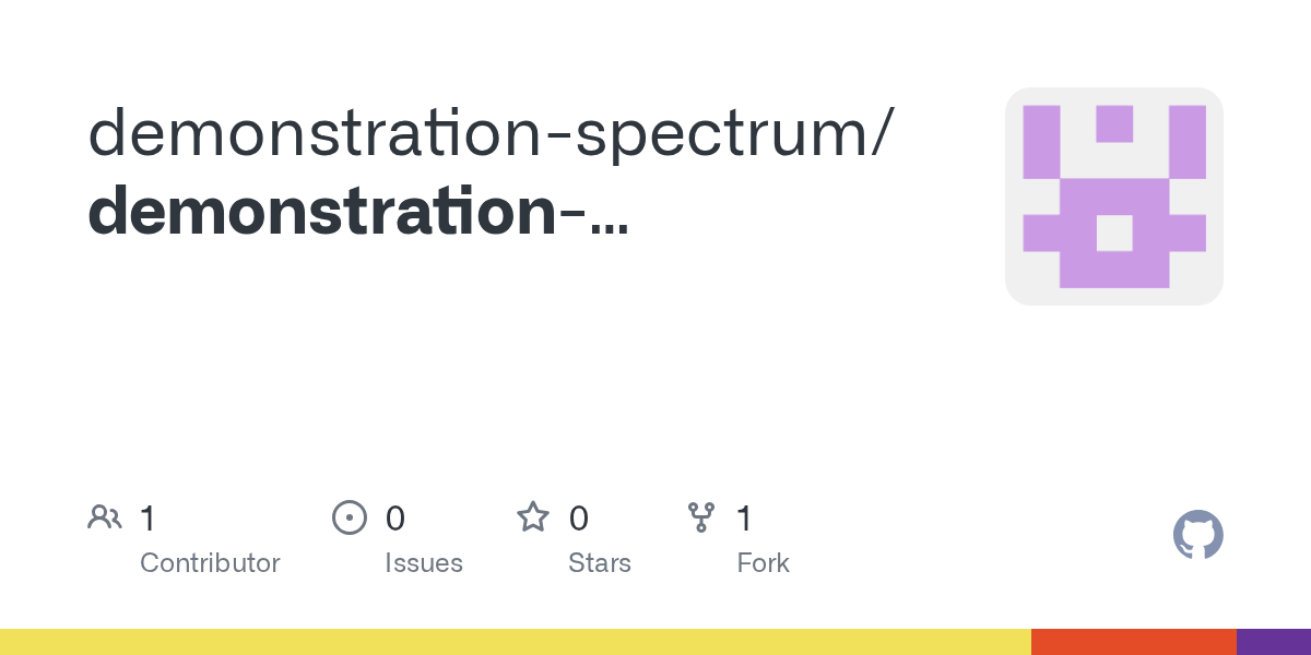 GitHub demonstrationspectrum/demonstrationspectrum.github.io