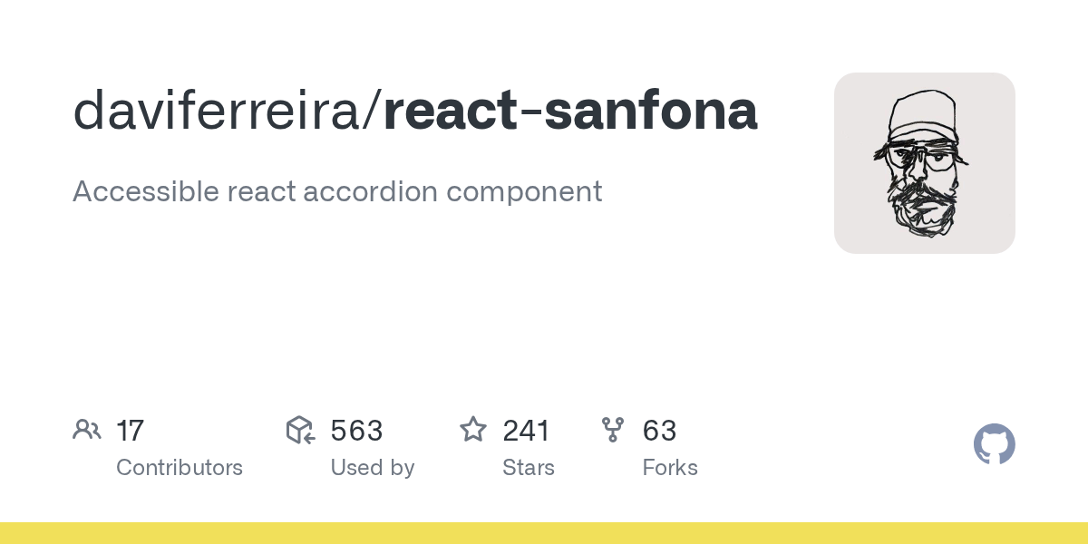 GitHub daviferreira/reactsanfona Accessible react accordion component