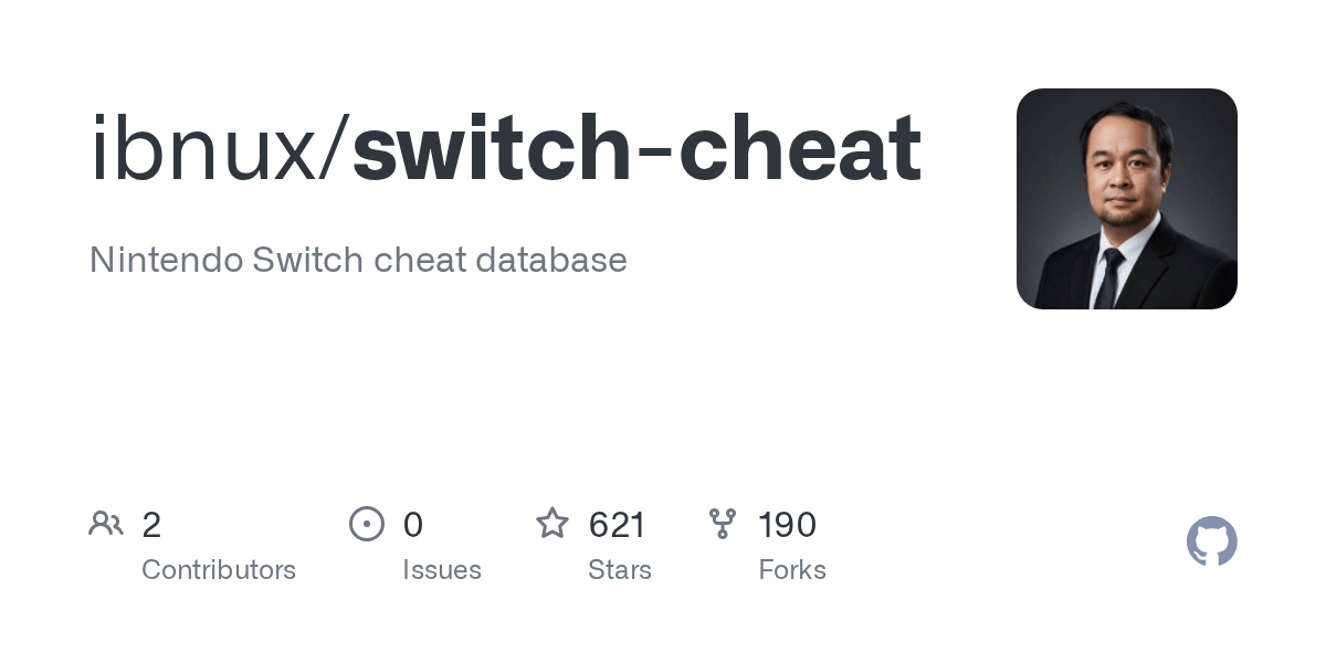 GitHub ibnux/switchcheat Nintendo Switch cheat database