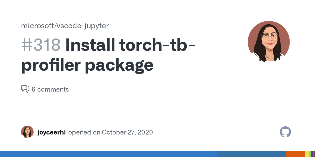 Install torchtbprofiler package · Issue 318 · microsoft/vscode