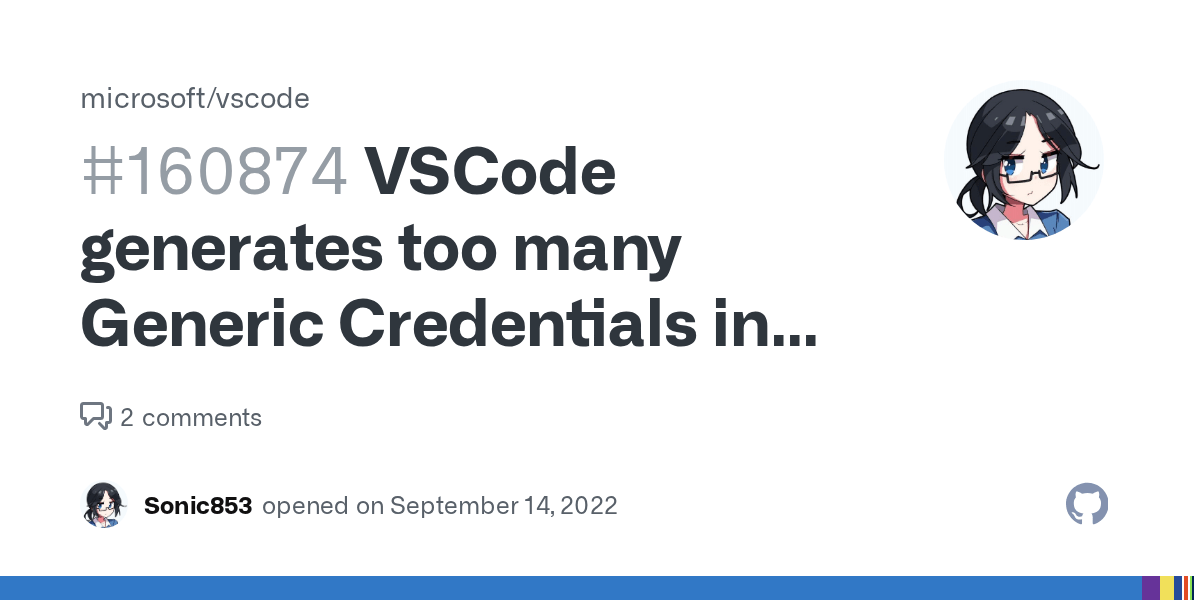 VSCode generates too many Generic Credentials in Accessing Credential