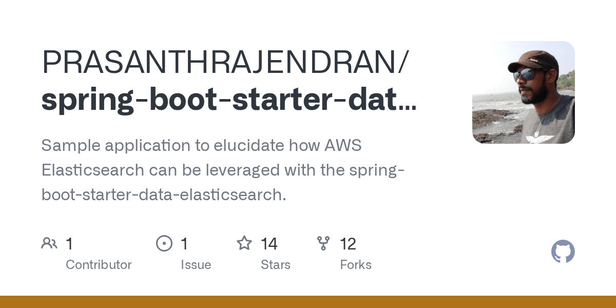 GitHub PRASANTHRAJENDRAN/springbootstarterdataelasticsearchwith