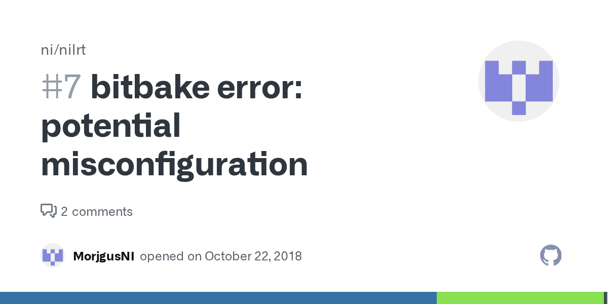 bitbake error potential misconfiguration · Issue 7 · ni/nilrt · GitHub