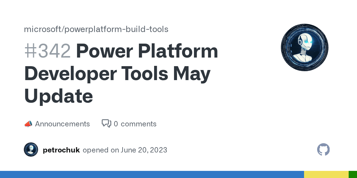 Power Platform Developer Tools May Update · microsoft powerplatform