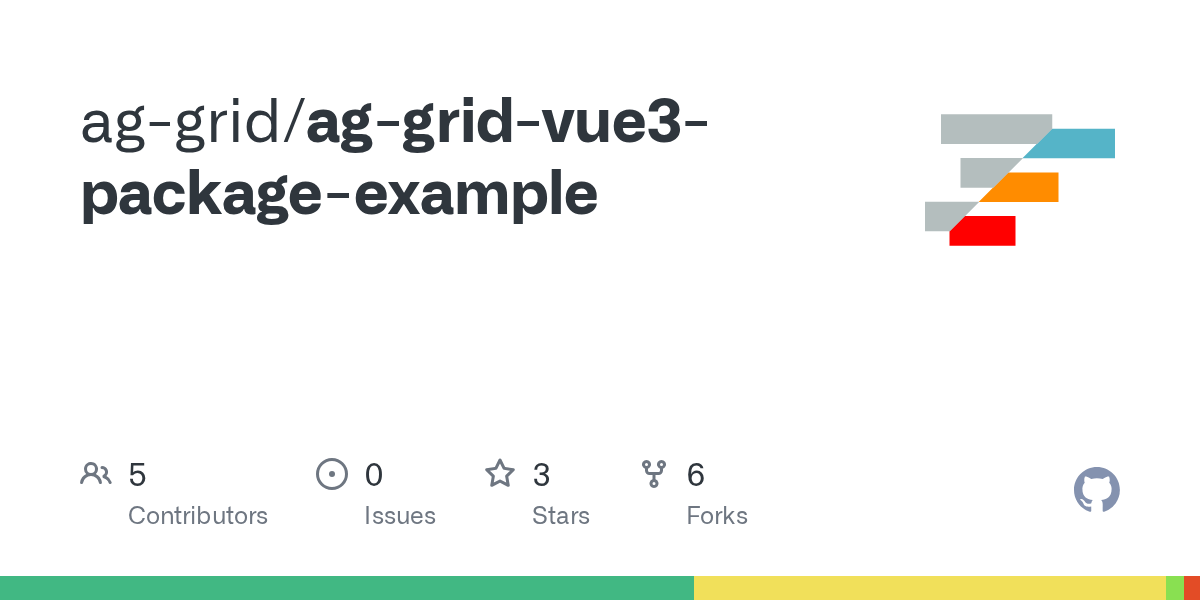 GitHub aggrid/aggridvue3packageexample