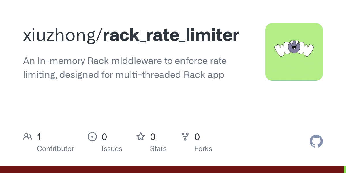 GitHub xiuzhong/rack_rate_limiter An inmemory Rack middleware to