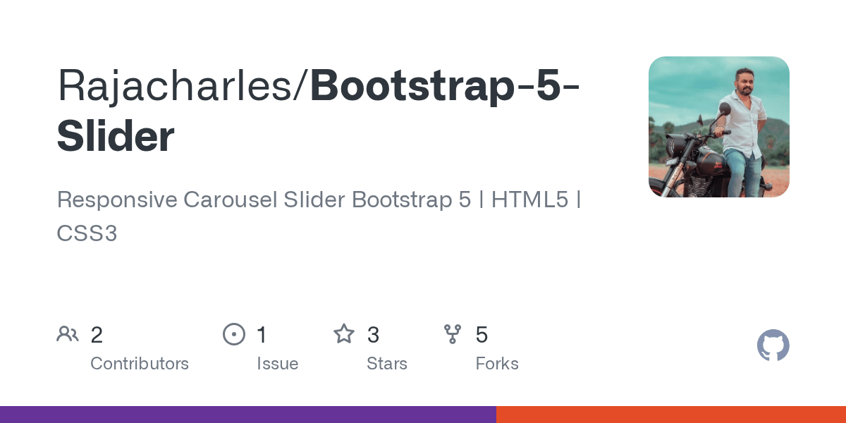 GitHub Rajacharles/Bootstrap5Slider Responsive Carousel Slider