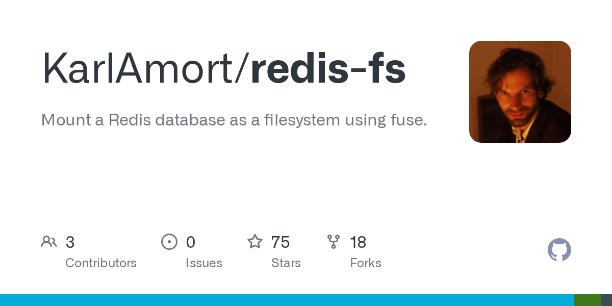 GitHub MatthiasWinkelmann/redisfs Mount a Redis database as a