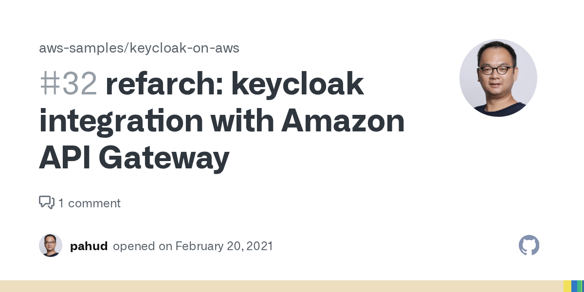refarch keycloak integration with Amazon API Gateway · Issue 32 · aws