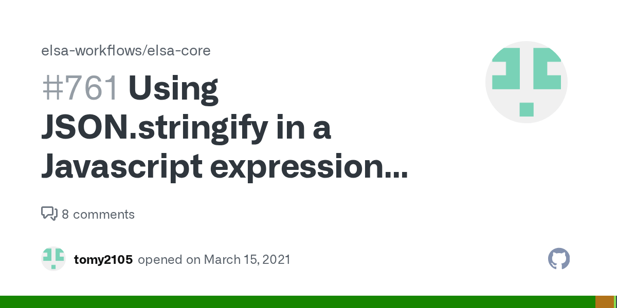Using JSON.stringify in a Javascript expression can throw