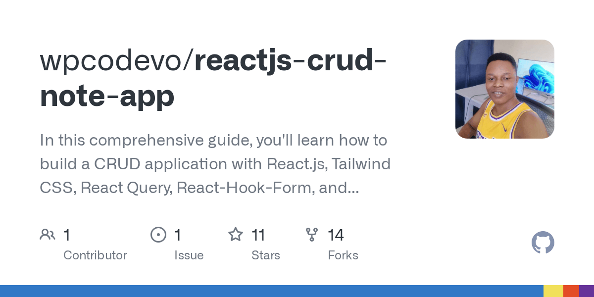 GitHub wpcodevo/reactjscrudnoteapp In this comprehensive guide, you'll learn how to build
