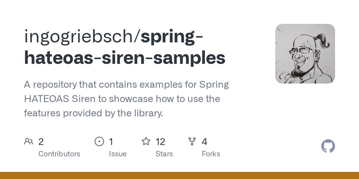GitHub ingogriebsch/springhateoassirensamples A repository that