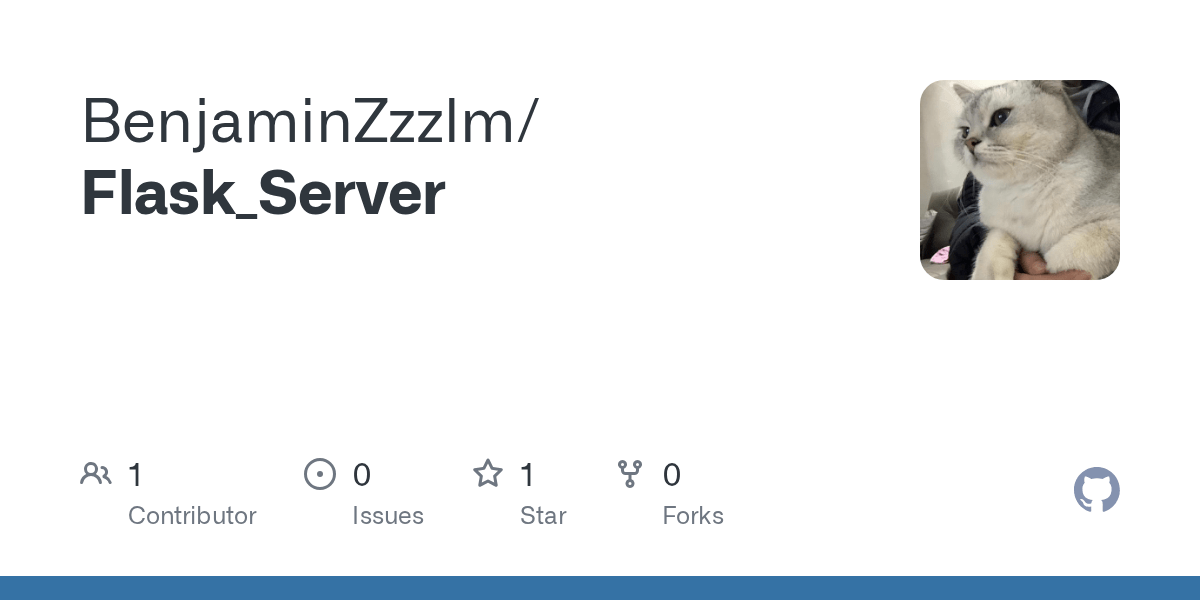 GitHub BenjaminZzzlm/Flask_Server