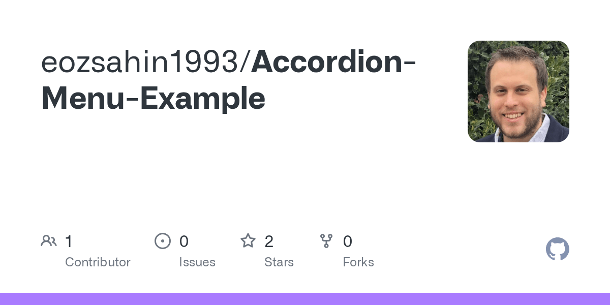 GitHub eozsahin1993/AccordionMenuExample