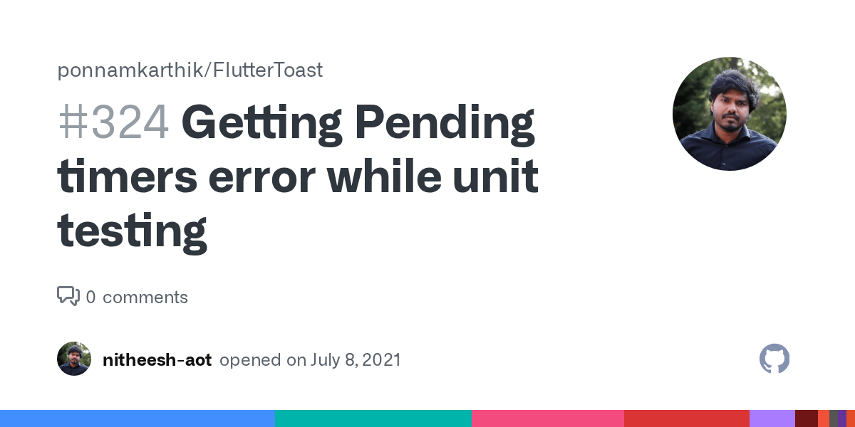 Getting Pending timers error while unit testing · Issue 324