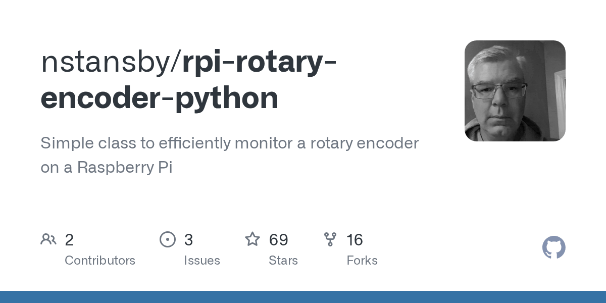 GitHub nstansby/rpirotaryencoderpython Simple class to