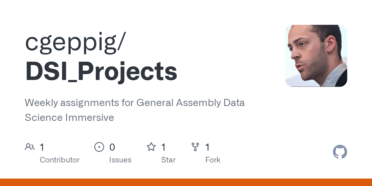 GitHub cgeppig/DSI_Projects Weekly assignments for General Assembly