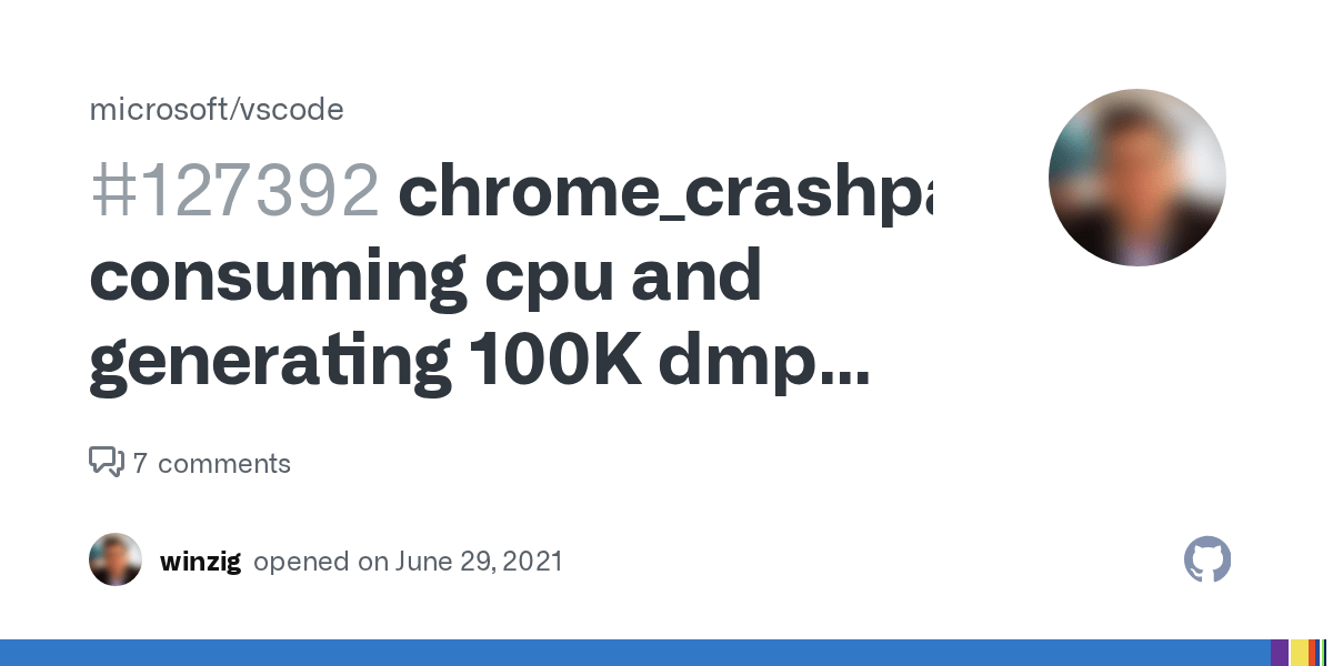 chrome_crashpad_handler consuming cpu and generating 100K dmp files