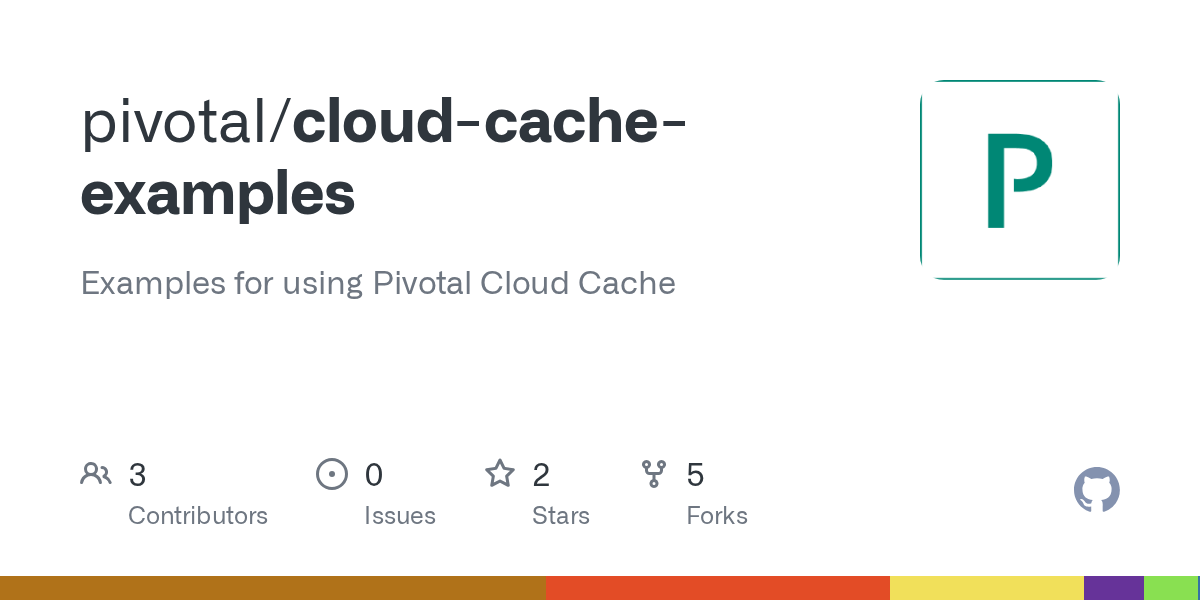 GitHub pivotal/cloudcacheexamples Examples for using Pivotal Cloud
