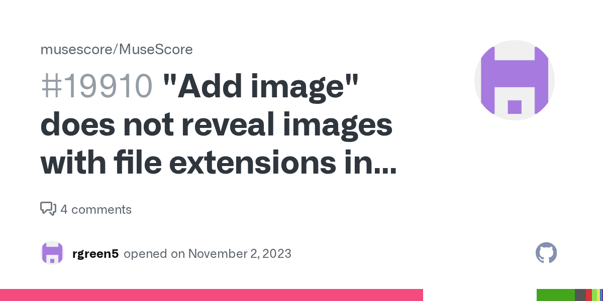 "Add image" does not reveal images with file extensions in uppercase