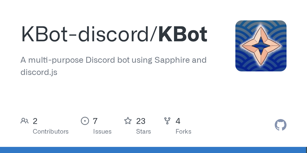 GitHub KBotdiscord/KBot A multifeature Discord bot using Sapphire