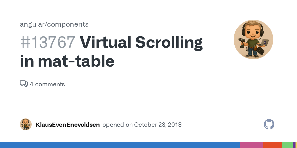 Virtual Scrolling in mattable · Issue 13767 · · GitHub