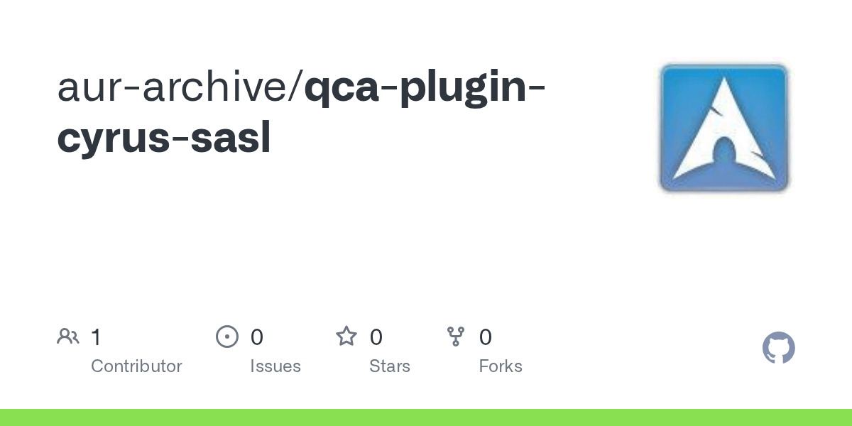 GitHub aurarchive/qcaplugincyrussasl