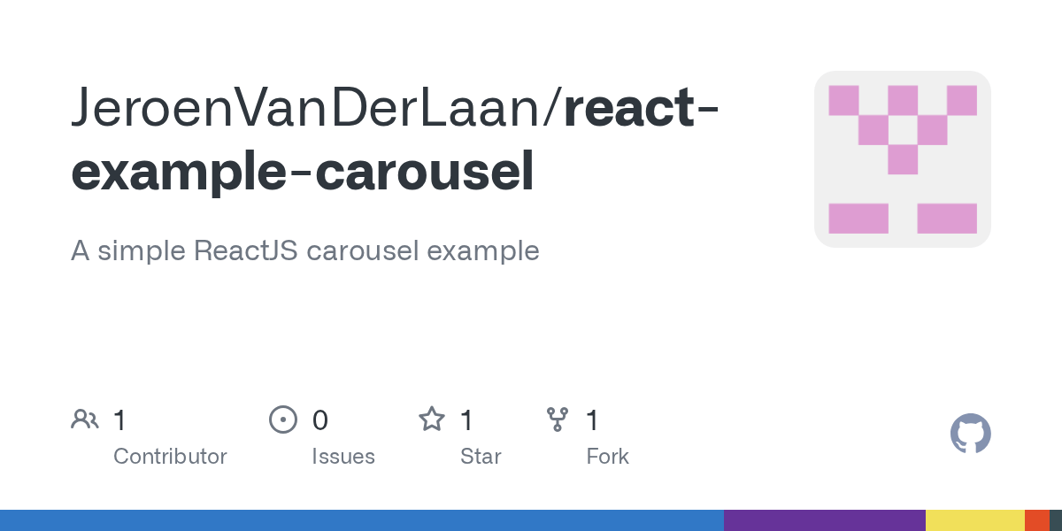 GitHub JeroenVanDerLaan/reactexamplecarousel A simple ReactJS