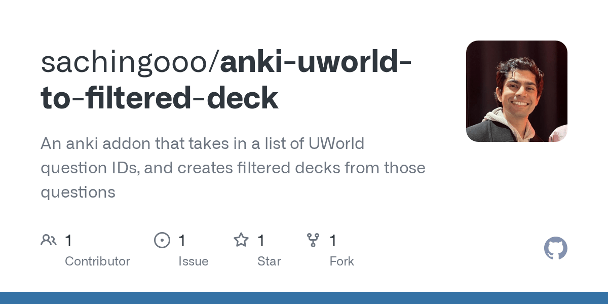 GitHub sachingooo/ankiuworldtofiltereddeck An anki addon that