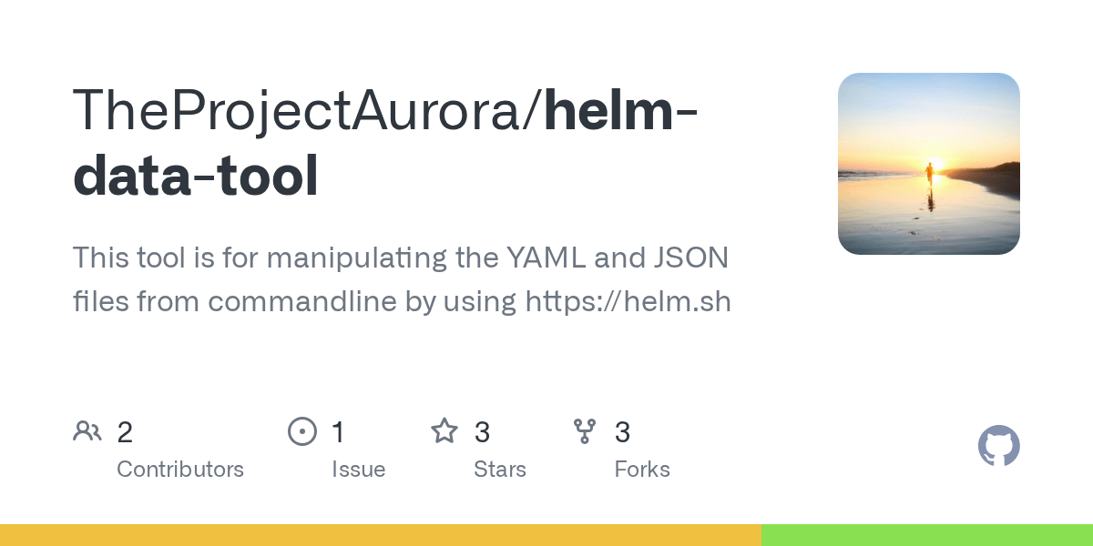 GitHub TheProjectAurora/helmdatatool This tool is for manipulating