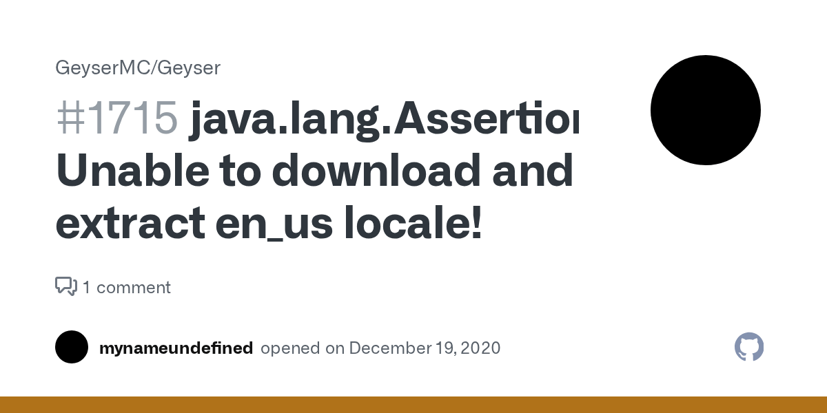 java.lang.AssertionError Unable to download and extract en_us locale