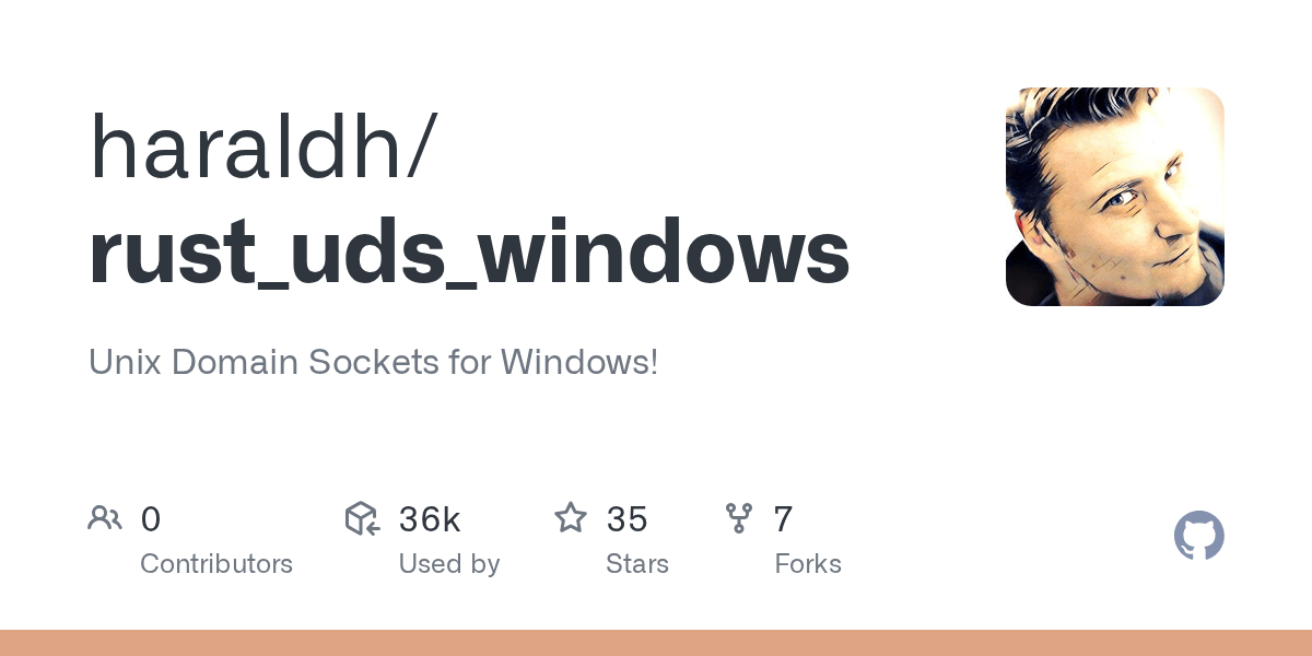 GitHub haraldh/rust_uds_windows Unix Domain Sockets for Windows!