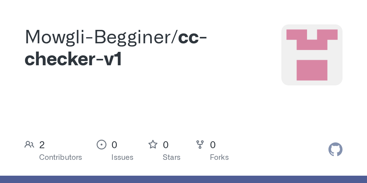GitHub MowgliBegginer/cccheckerv1