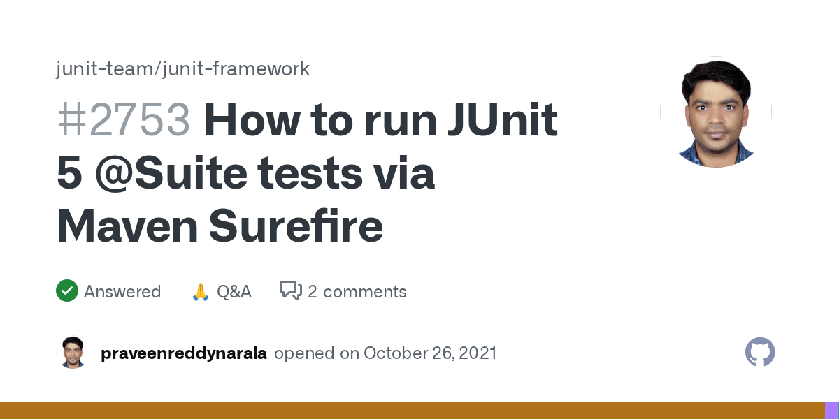 How to run JUnit 5 Suite tests via Maven Surefire · junitteam junit5