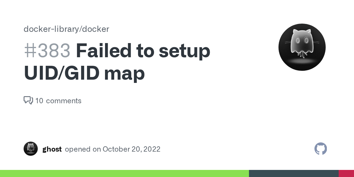 Failed to setup UID/GID map · Issue 383 · dockerlibrary/docker · GitHub