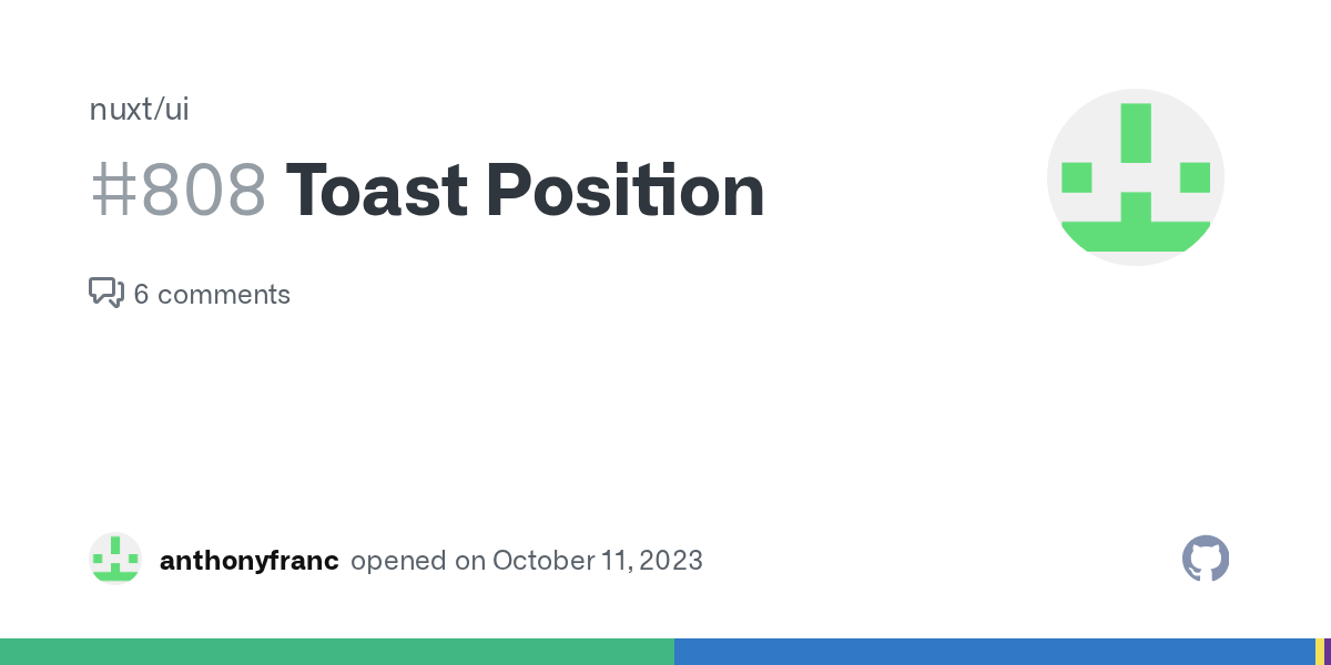 Toast Position · Issue 808 · nuxt/ui · GitHub